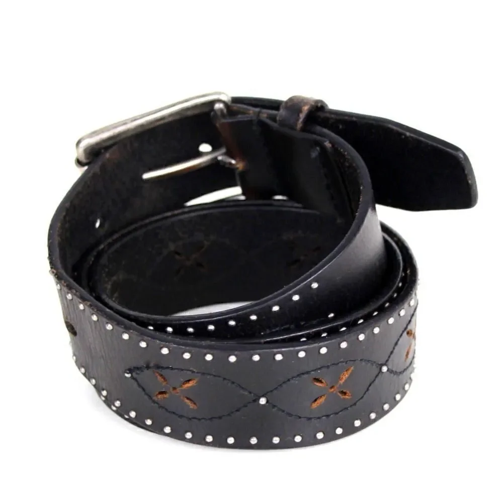 DARK BROWN GENUINE LEATHER 1 3/8